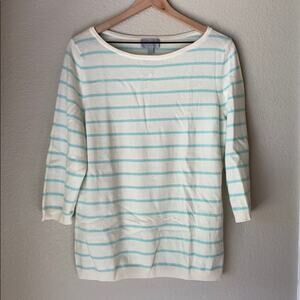 Pure Collection Cashmere Striped Sweater